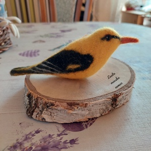 Nemez sárgarigó - otthon & életmód - dekoráció - ajtó- és ablak dekoráció - ablakdísz - Meska.hu