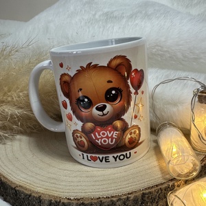 Valentin-napi macis bögre I LOVE YOU felirattal - otthon & életmód - konyhafelszerelés, tálalás - tálalás - bögre & csésze - Meska.hu
