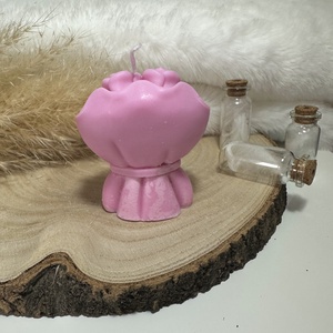 Rózsacsokor Gyertya - Rózsaszín - otthon & életmód - gyertya, illat, aroma - gyertya - Meska.hu