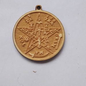 Tetragrammaton, Otthon & Lakás, Dekoráció, Fali és függő dekoráció, Felirat, Famegmunkálás, Meska