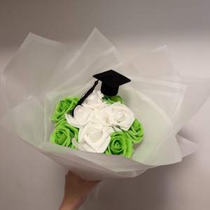 Örökrózsa ballagási csokor - Meska.hu