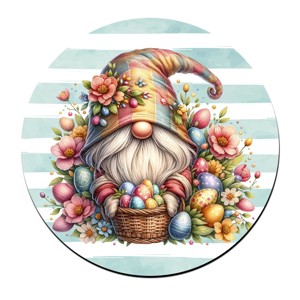 Húsvéti tojások és cuki manó mintás bögre alátét, Ünnepi díszek, dekorációk, Húsvéti díszek és dekorációk, Húsvéti tálalás, , MESKA