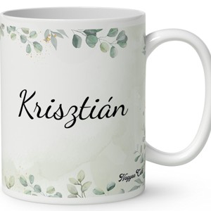 Névvel kérhető - Az erdő bölcs remetéje, a cuki borz mintás bögre - otthon & életmód - konyhafelszerelés, tálalás - tálalás - bögre & csésze - Meska.hu