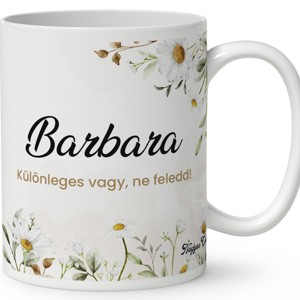 Névvel kérhető - Kedves Százszorszép manó lány mintás bögre -  - Meska.hu