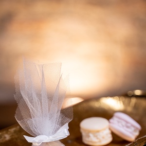 Esküvői gyertya köszönőajándék,  macaron - esküvő - emlék & ajándék - köszönőajándék - Meska.hu