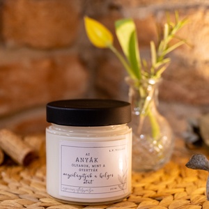 Anyák napi tégelyes gyertya aranyos szöveggel - otthon & életmód - gyertya, illat, aroma - gyertya - Meska.hu