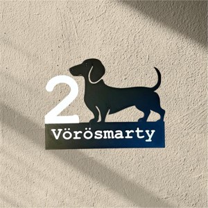 3D Nyomtatott Házszámtábla Házőrzővel - Meska.hu