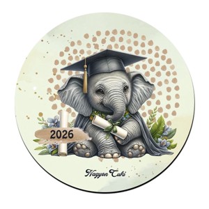 Elefánt - 2026 évi Ballagásra mintás poháralátét, , , MESKA