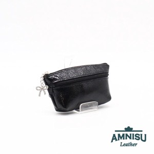 Fekete gyűrt lakk kettő cipzáras kulcstartó B8007, Táska & Tok, Kulcstartó & Táskadísz, Kulcstartó, , MESKA