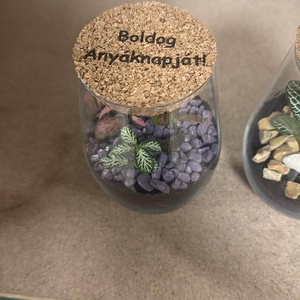 Kis méretű letisztult florárium - otthon & életmód - dekoráció - asztal és polc dekoráció - florárium, terrárium - Meska.hu