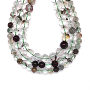 Tibeti kvarc golyó 10-10,5mm ékszerkészítő alapanyag (füzér), Kellékek & szerszámok, Ásvány alapanyag, Ásványfüzér, , MESKA