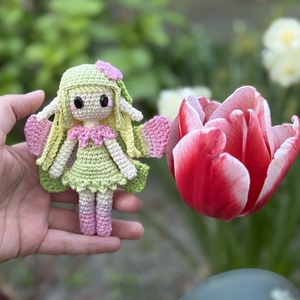 Lorena- Tavaszi virágtündér amigurumi horgolási minta - diy (csináld magad) - szabásminta, útmutató - horgolási minta - Meska.hu