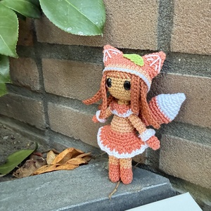 Kitsuna- Egy apró róka szellem amigurumi horgolási minta - diy (csináld magad) - szabásminta, útmutató - horgolási minta - Meska.hu