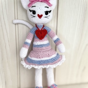 Luna Bell - A pasztel cica amigurumi horgolási minta - Meska.hu