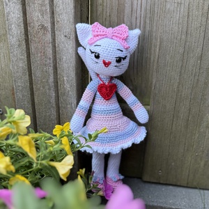 Luna Bell - A pasztel cica amigurumi horgolási minta - diy (csináld magad) - szabásminta, útmutató - horgolási minta - Meska.hu