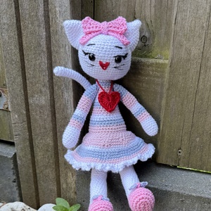Luna Bell - A pasztel cica amigurumi horgolási minta - diy (csináld magad) - szabásminta, útmutató - horgolási minta - Meska.hu