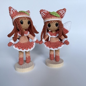 Kitsuna- Egy apró róka szellem amigurumi horgolási minta - diy (csináld magad) - szabásminta, útmutató - horgolási minta - Meska.hu