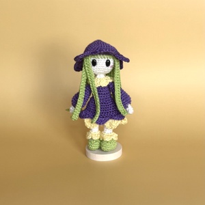 Violetta- Egy gyönyörű lila tündér - diy (csináld magad) - szabásminta, útmutató - horgolási minta - Meska.hu