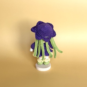 Violetta- Egy gyönyörű lila tündér - diy (csináld magad) - szabásminta, útmutató - horgolási minta - Meska.hu