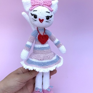 Luna Bell - A pasztel cica amigurumi horgolási minta - diy (csináld magad) - szabásminta, útmutató - horgolási minta - Meska.hu