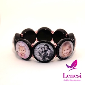 Fényképes karkötő swarovski kristályokkal - ékszer - karkötő - névre szóló karkötő - Meska.hu