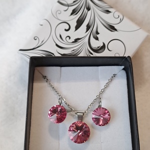 Nemesacél kristály ékszerszett, Ékszer, Ékszerszett, Ékszerkészítés, MESKA