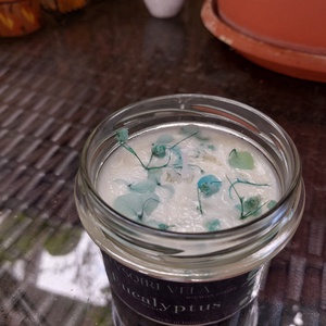 Eukaliptuszos gyertya - otthon & életmód - gyertya, illat, aroma - gyertya - Meska.hu