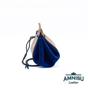 Bézs - sötétkék bőr 2in1 szütyő és kockatálca M3019-6001 - játék & sport - szerepjáték - Meska.hu