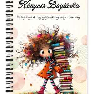 Személyre szabható - A legaranyosabb őszi Könyvmoly lány mintás A6-os füzet, Otthon & Életmód, Papír, írószer, Jegyzetfüzet & Napló, , MESKA