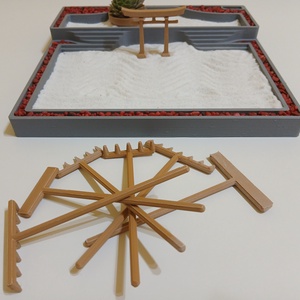 Asztali zen kert készlet Torii kapuval - diy (csináld magad) - egységcsomag - Meska.hu