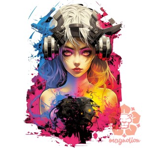 Anime cyberpunk fantázia v8 - ruha & divat - férfi ruha - férfi pulóver - Meska.hu