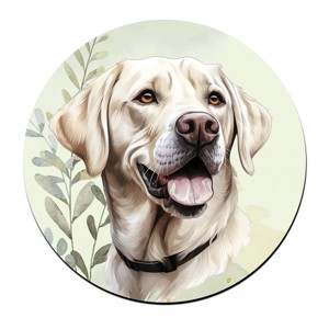Fehér labrador portré mintás bögre alátét, , , MESKA