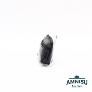 Fekete gyűrt lakk kettő cipzáras kulcstartó B8007 - táska & tok - kulcstartó & táskadísz - kulcstartó - Meska.hu