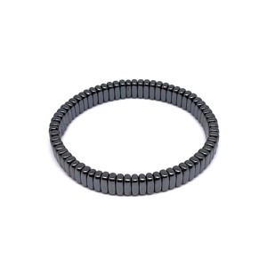 Hematit kerek téglalap karkötő 8,5-3mm - Meska.hu