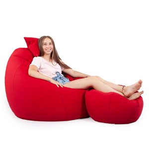 Piros ALL IN XXL Babzsákfotel Garnitúra, , , MESKA