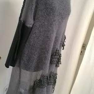 Szürke mintás mohair pulóver - ruha & divat - női ruha - pulóver & kardigán - Meska.hu Szürke mintás mohair pulóver - ruha & divat - női ruha - pulóver & kardigán - Meska.hu