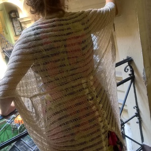 Nyers , hálós kötött kabát, Ruha & Divat, Kabát, Női ruha, Kötés, MESKA