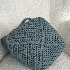 Extrán pakolós tengerzöld válltáska - MAANED design - táska & tok - bevásárlás & shopper táska - shopper, textiltáska, szatyor - Meska.hu