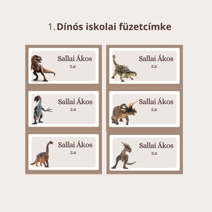Iskolai füzetcímke, egyedi névre szóló  - otthon & életmód - papír, írószer - matrica, matrica csomag - Meska.hu