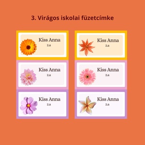 Iskolai füzetcímke, egyedi névre szóló  - otthon & életmód - papír, írószer - matrica, matrica csomag - Meska.hu