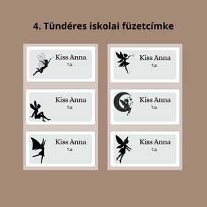 Iskolai füzetcímke, egyedi névre szóló , Otthon & Életmód, Papír, írószer, Matrica, matrica csomag, , MESKA