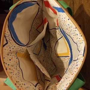 Válltáska pipacs mintával - táska & tok - bevásárlás & shopper táska - kenyeres zsák - Meska.hu