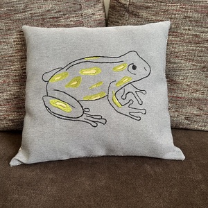 Békás díszpárna - otthon & életmód - lakástextil - párna & párnahuzat - Meska.hu