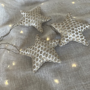 Csillag alakú karácsonyfadísz szett - Meska.hu