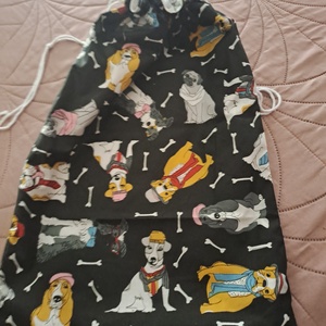 Nagyméretű kenyeres zsák kutyás, Táska & Tok, Bevásárlás & Shopper táska, Kenyeres zsák, Varrás, MESKA