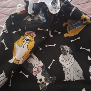 Nagyméretű kenyeres zsák kutyás - táska & tok - bevásárlás & shopper táska - kenyeres zsák - Meska.hu