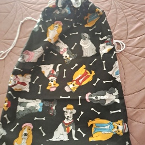 Nagyméretű kenyeres zsák kutya mintával, Táska & Tok, Bevásárlás & Shopper táska, Kenyeres zsák, Varrás, MESKA