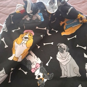 Nagyméretű kenyeres zsák kutya mintával - táska & tok - bevásárlás & shopper táska - kenyeres zsák - Meska.hu