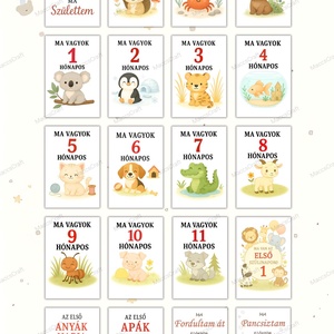 LETÖLTHETŐ Baba mérföldkő kártyák  Örökítsd meg a legédesebb pillanatokat! - ruha & divat - babaruha & gyerekruha - babafotózási ruha és kellék - Meska.hu