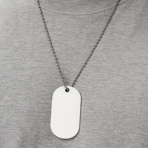 Egyedi testreszabható alumínium nyaklánc � saját felirattal vagy grafikával, Ékszer, Nyaklánc, Medálos nyaklánc, Festett tárgyak, MESKA